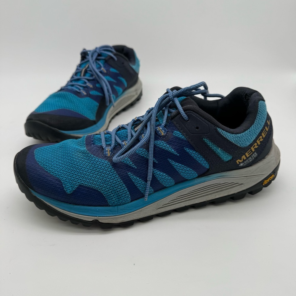 Merrell Nova 2 Gore Tex Blue Trail Running Shoe Size 10.5